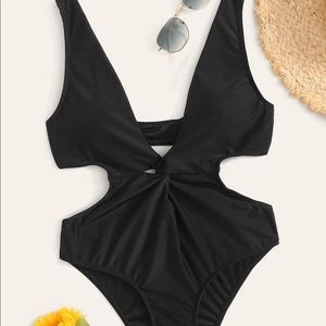 Black one-piece sim suit